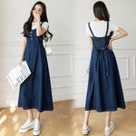 Spring And Autumn New Korean Style Casual All-matching Jeans Suspender Dress EX-STOCK Canada 