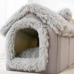 Foldable Dog House Pet Cat Bed Winter Dog Villa Sleep Kennel Removable Nest Warm Enclosed Cave Sofa Pets Supplies - EX-STOCK Canada