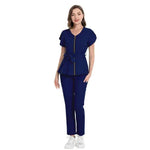 Nurse Lace-up Waist Retraction Surgical Gowns Female Separate Suit Hospital Short Sleeve Brush Hand Clothes Hand Washing Clothes - EX-STOCK Canada