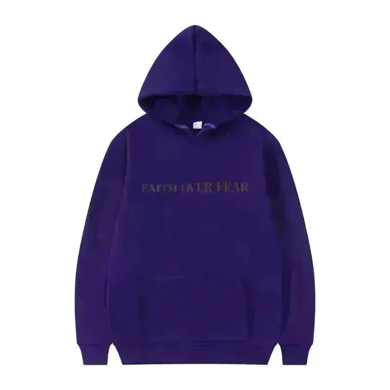 New Hoodie Faith Fear Men's And Women's Printed Sweatshirt - EX-STOCK CANADA
