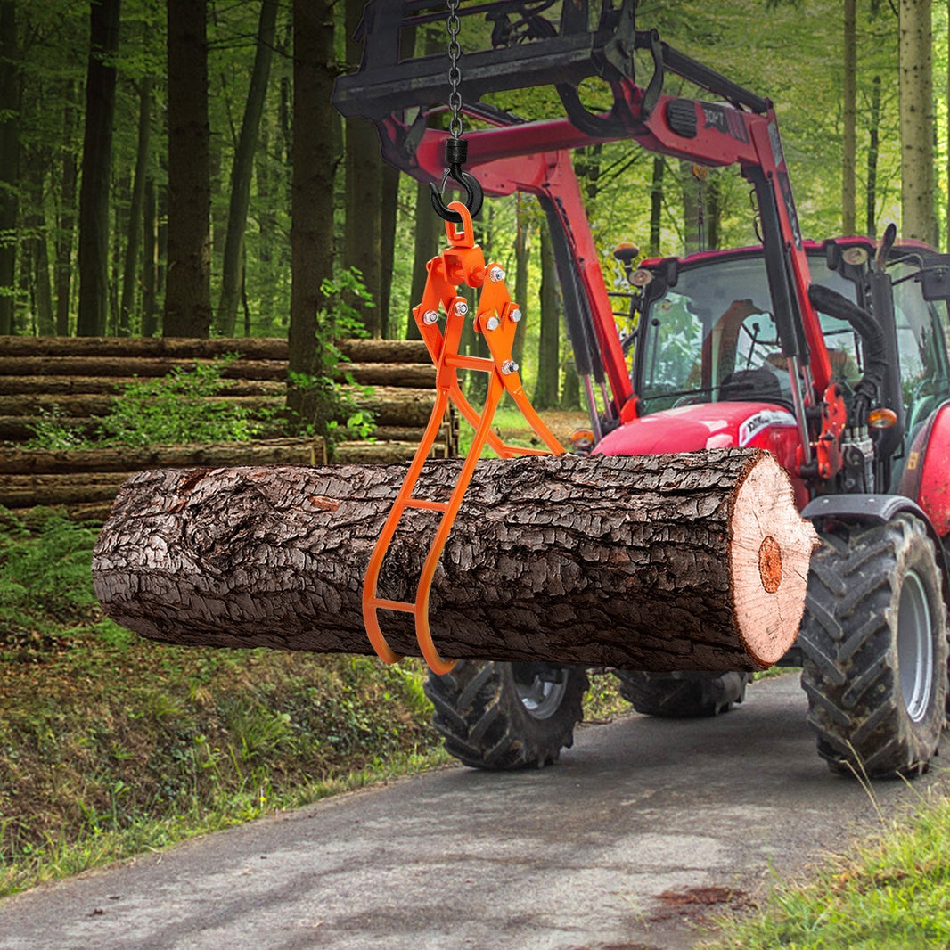 Timber Claw Hook, 36 Inch 4 Claw Log Grapple For Logging Tongs, Swivel Steel Log Lifting Tongs, Eagle Claws Design With 3307 Lbs 1500 Kg Loading Capacity For Tractors, ATVs, Trucks, Forklifts EX-STOCK