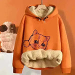Unisex Fleece-lined Thick Hoodie Sweatshirt Pullover top - EX-STOCK CANADA
