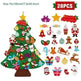DIY Felt Christmas Tree New Year Toddler Kids Handmade Gift Toys Door Wall Hanging Ornaments Holiday Party Home Decor Set - EX-STOCK CANADA