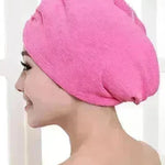 Women's Microfiber Hair Dryer Cap Absorbent Hair Towel. - EX-STOCK CANADA