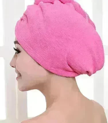 Women's Microfiber Hair Dryer Cap Absorbent Hair Towel. - EX-STOCK CANADA