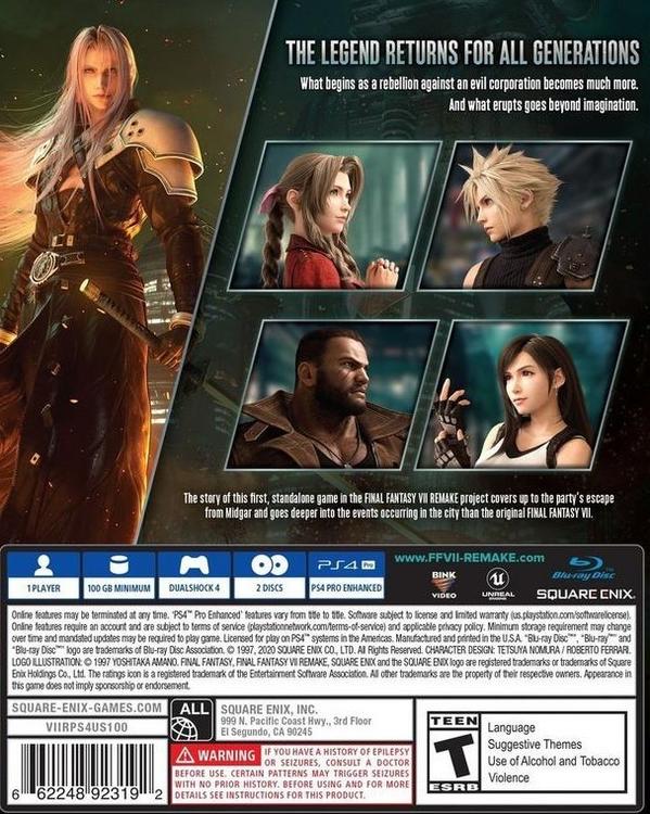 Final Fantasy VII Remake 