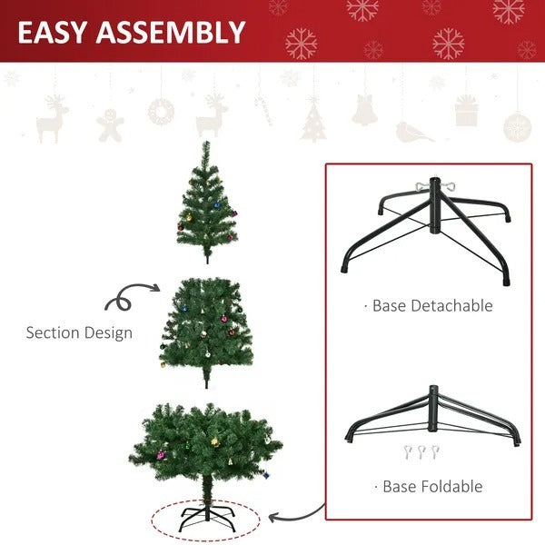 6ft Green Christmas Tree Artificial Xmas Holidays Party With Decoration Ornament EX-STOCK Canada 