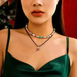 Christmas Beaded Necklace for women - EX-STOCK CANADA