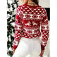 Christmas Elk Long Sleeve Knitted Sweater - EX-STOCK CANADA