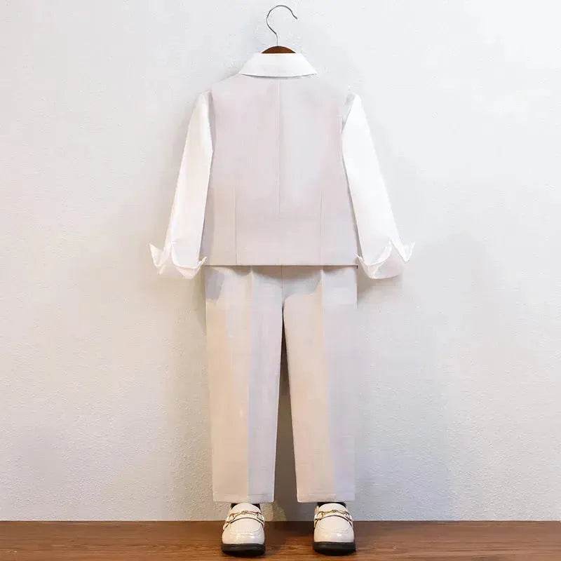 Children's Suit Vest Suit Gentleman Best Man suit 3 piece set outfit - EX-STOCK Canada