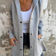 Fall Casual Single Breasted Hooded Cashmere Cardigan Jacket for women - EX-STOCK Canada