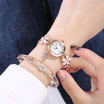 Women's Bracelet Watch Flower Disk Two-piece Bracelet Set - EX-STOCK Canada
