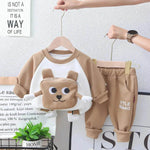 Neutral Cartoon Autumn Clothes Suit Western Style Neutral two piece for kids - EX-STOCK Canada