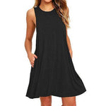 Casual Summer dress Women Pocket Dress Ladies beach mini dress - EX-STOCK Canada