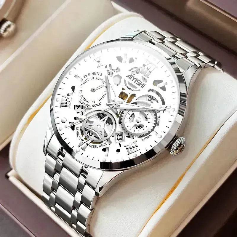 Men's Automatic Non-mechanical Men's Watch Stainless Steel Waterproof - EX-STOCK Canada