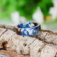 Handmade DIY romantic dry flower Real wood resin ring gold / silver paper inside ring women wedding party ring gifts for the lover - EX-STOCK Canada
