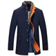 Medium Length Slim Fit And Versatile Stand Collar Men's Coat - EX-STOCK Canada