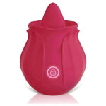 Rechargeable Rose Toy With Tongue Licking Best Clitoral Stimulator for Women - EX-STOCK Canada