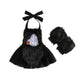 Halloween Children's Clothing Plush Girls' Cute Crawling Suit Two-piece Set - EX-STOCK Canada