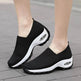 Mesh Sports Shoes Breathable Slip On Air Cushion Sneakers Casual Thick Bottom Heightened Shoes for Women - EX-STOCK Canada