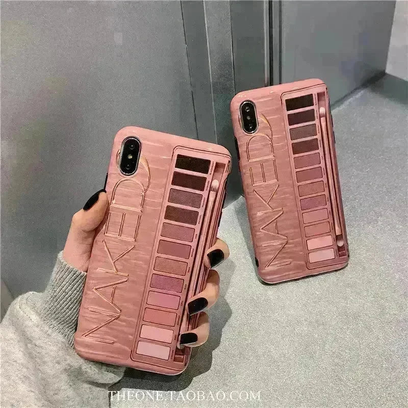 Eyeshadow Makeup-themed Silicone  iPhone Case women - EX-STOCK CANADA
