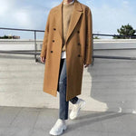 Men trench coat Long Winter woolen coat jacket for men formal winter clothes for men - EX-STOCK Canada