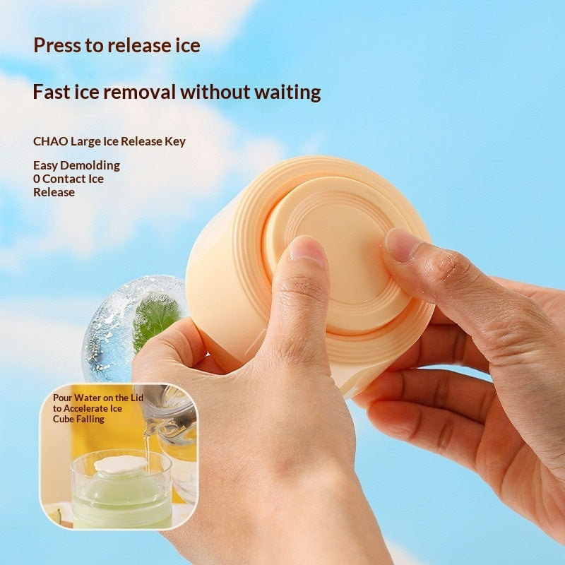 Ice Ball Mold – Quick-Freeze Sphere Maker for Cocktails & Whiskey Drinks
