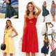 Women Summer cocktail dresses Spaghetti strap Midi Vacation Resort Sundress - EX-STOCK Canada