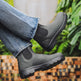 Chelsea Boots Men & Women | Slip-On Leather Ankle Boots Black Brown Gray