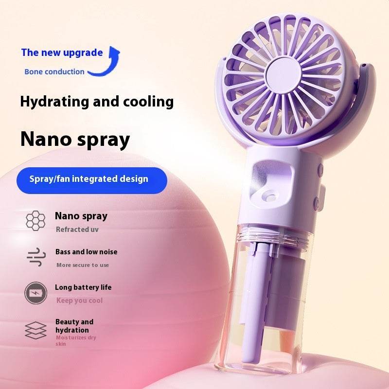 Usb Rechargeable Halter Portable F4 Handheld Spray Hydrating Fan - EX-STOCK Canada