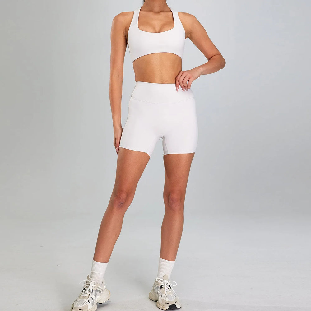 High-intensity Sports Suit Outdoor Running Nude Feel Workout Clothes Slimming High Waist - EX-STOCK CANADA