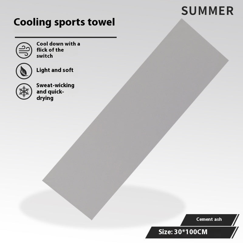 Cold Feeling Towel Outdoor Sports Sweat-absorbent Breathable Towel EX-STOCK Canada 