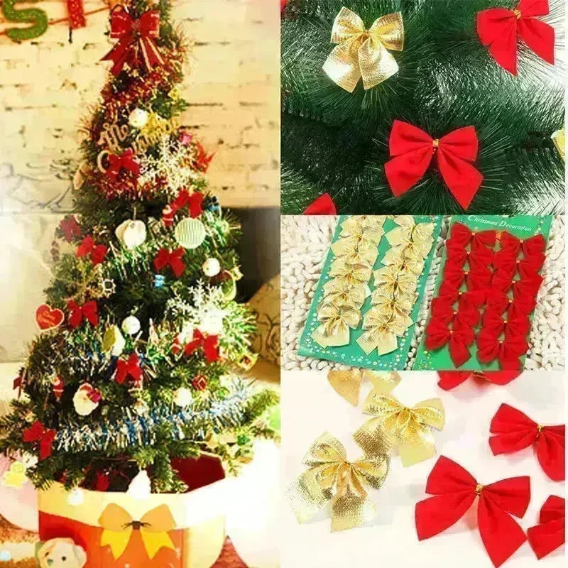 Christmas Tree Ornaments Christmas Decoration Bow - EX-STOCK CANADA