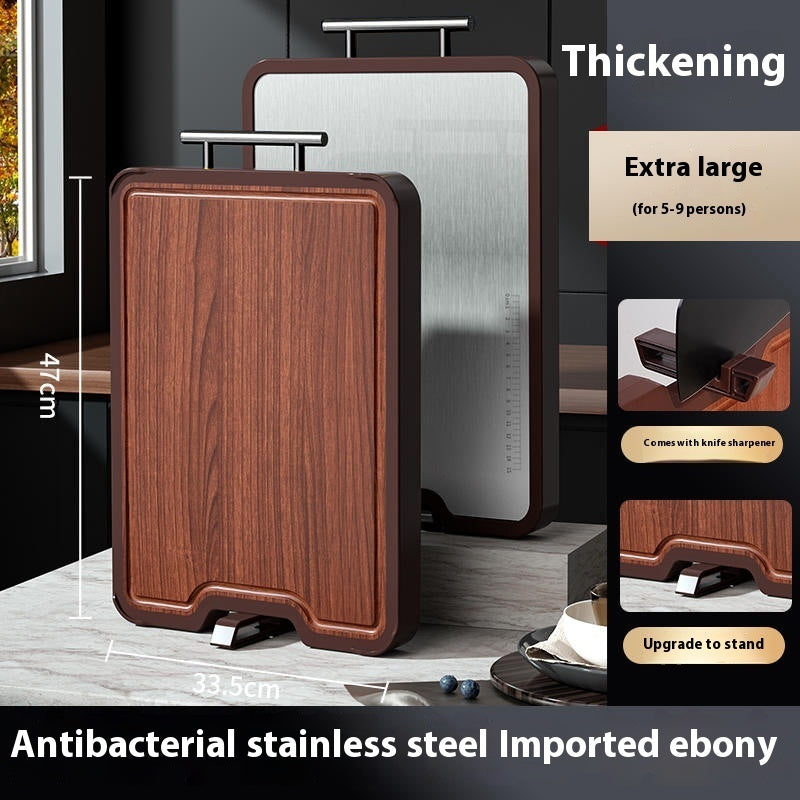 Stainless Steel Ebony Cutting Board Antibacterial And Mildewproof Double-sided Cutting Board EX-STOCK Canada 