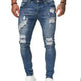 Slim fit Ripped Straight leg denim Jean Pant trousers for men - EX-STOCK CANADA