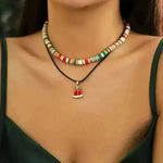 Christmas Beaded Necklace for women - EX-STOCK CANADA