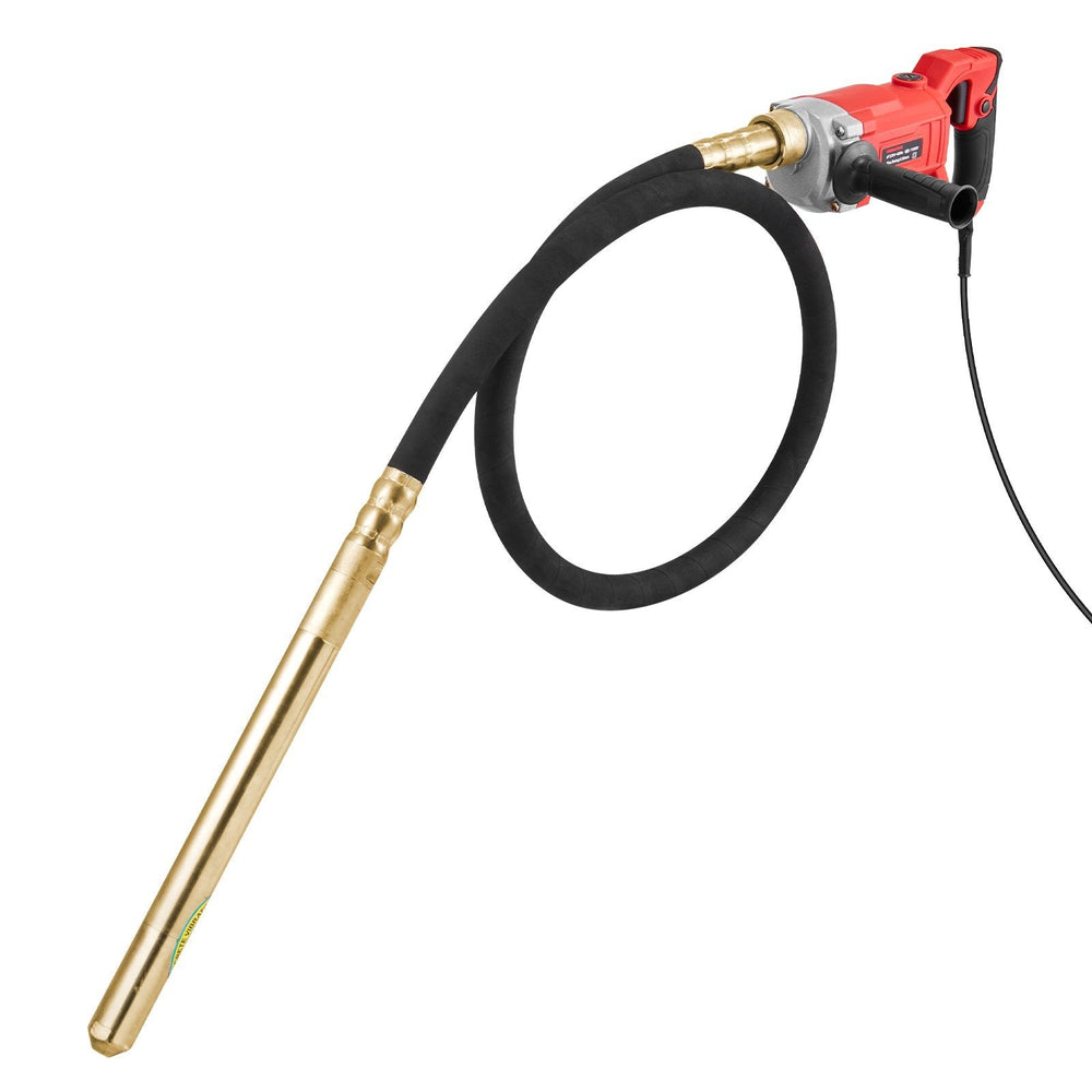 Handheld Concrete Vibrator, 800W Electric Vibrator 13000 VPM, Electric Concrete Vibrating Tool With 6.6ft  2m Shaft Rod, Portable Pencil Cement Vibrator Remove Air Bubble And Mix Concrete EX-STOCK