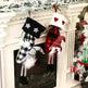 Red And Black Plaid Hanging Feet Stockings Christmas - EX-STOCK CANADA