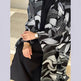 Shawl Arabic Muslim Drop-shoulder Sleeve Printed Robe - EX-STOCK Canada