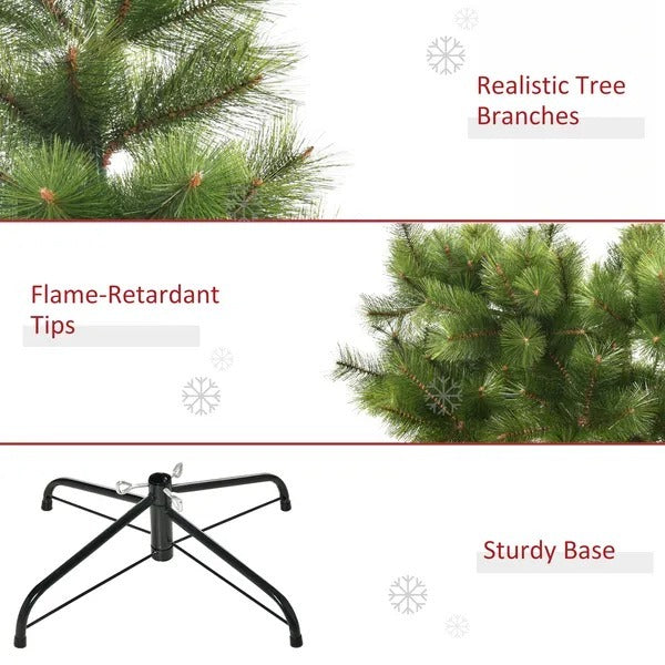 7 FT Christmas Tree Artificial Pine Tree Christmas Decoration 505 Branches Green EX-STOCK Canada 