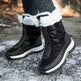 Winter Waterproof Snow Boots Women's Mid-calf Front Zipper - EX-STOCK Canada