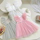 Infant Flying Sleeve Bowknot Girls' Fashion Baby Pettiskirt dress Newborn dresses - EX-STOCK Canada