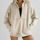 Women's Half Zipper Pocket Fashion Casual Exercise Oversized Sweatshirt Pullover - EX-STOCK CANADA