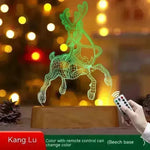 Christmas Decoration 3D Lamp Acrylic LED Night Lights New Year Valentines Day Christmas Kids Gift Christmas Ornaments - EX-STOCK CANADA
