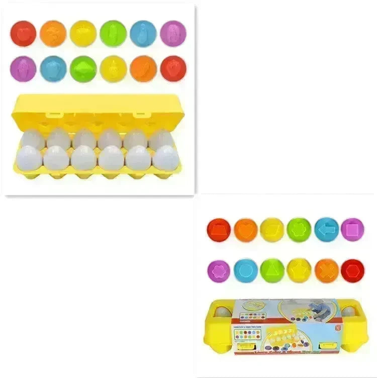 Baby Learning Educational Toy Smart Egg Toy Games Shape Matching Sorters Toys Montessori Eggs Toys For Kids Children - EX-STOCK CANADA