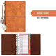 Notebook A6 Leather Loose-leaf Tally Book Note Pad  Memo Note Book - EX-STOCK CANADA