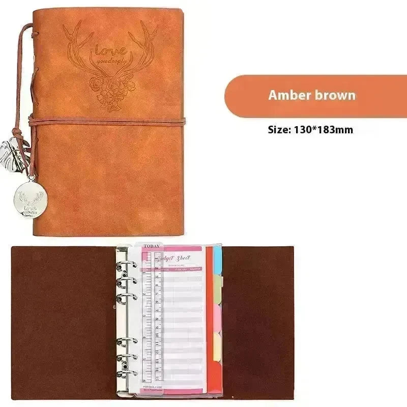 Notebook A6 Leather Loose-leaf Tally Book Note Pad  Memo Note Book - EX-STOCK CANADA