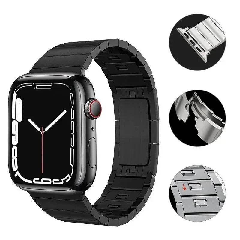 Private Model Chain Strap Stainless Steel Replaceable Apple iwatch strap - EX-STOCK Canada