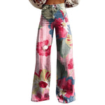 American And European-style Womens Flared Denim Jeans Made From Pure Cotton 