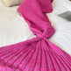 Hot Mermaid Blanket Handmade Knitted Sleeping Wrap TV Sofa Mermaid Tail Blanket Kids AdultBaby Crocheted Bag Bedding Throws Bag EX-STOCK Canada 